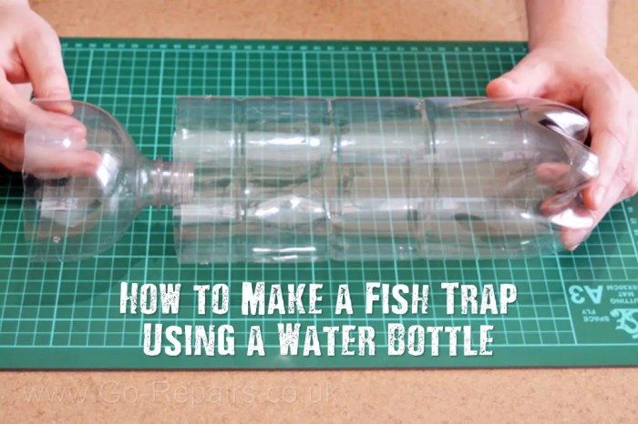 Fish trap bottle plastic catch creative guard make